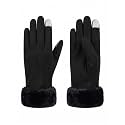 FabSeasons Winter Gloves For Girls & Women, with faux fur on the inner for cold weather