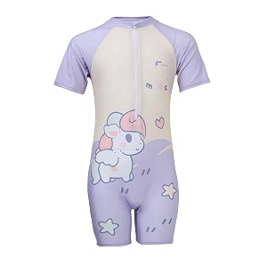 FABSPORTS Kids Swimsuit Set Printed One-Piece Swimwear