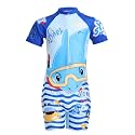 FABSPORTS Kids Swimsuit Set Printed One-Piece Swimwear