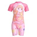 FABSPORTS Kids Swimsuit Set Printed One-Piece Swimwear
