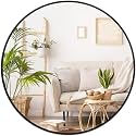 Black Round Mirror 26 Inch, Wall Circle Mirror for Bathroom, Matte Framed