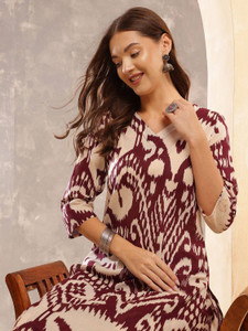FABUNNA COTTON Women Kurta Pant Set