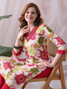 FABUNNA COTTON Women Kurta Pant Set