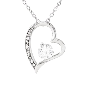 best gift idea for wife online - 925 sterling silver heart pendant with certificate of authenticity and 925 stamp