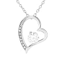 Best Gift Idea for Wife Online - 925 Sterling Silver Heart Pendant With Certificate of Authenticity and 925 Stamp