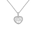 Strong Roots - Tree of Life Mini Heart 925 Sterling Silver Necklace Gift Set |Rakhi Rakshabandhan Gift for Sister, Bhabhi | Gifts for Women| With Certificate of Authenticity