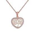 Strong Roots - Tree of Life Mini Heart 925 Sterling Silver Necklace Gift Set |Rakhi Rakshabandhan Gift for Sister, Bhabhi | Gifts for Women| With Certificate of Authenticity