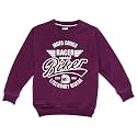 Kids Graphic Print Woolen Sweatshirts with Round