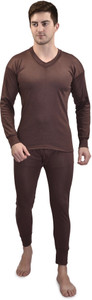 fabvio plus winter wear v neck men top - pyjama set thermal