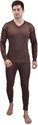 FABVIO PLUS Winter wear V neck Men Top - Pyjama Set Thermal