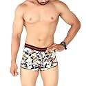 Regular Fit Printed Cotton Trunks for Men