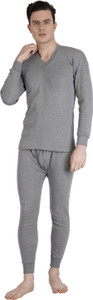 fabvio plus winter wear v neck men top - pyjama set thermal