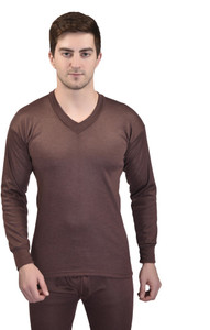 fabvio plus winter wear v neck men top thermal