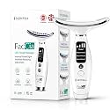 Faccia 7 Color LED Facial Massager for Face & Neck | Red Light Therapy, Heat & Ultrasonic Vibration | Skin Tightening & Wrinkle & Anti-Ageing Device | 7 Intensity Levels | USB Rechargeable
