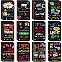 Faccito 24 Pcs Bible Verse Mini Notepad Christian Mini Notebook, Simple