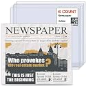 Faccito 6 Pcs Hard Newspaper Holder, 13 X 15'', 4.5mm Rigid PVC