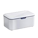 Face Mask Dispenser Box With Cover. High Clarity Storage Box for Personal Face Masks (Blue)