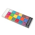 Face Paint Palette 20 Colors with Large Black and White Pan for Face and Body Art