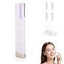 Face Hair Remover, 2 in 1 Rechargeable Painless Electric Eyebrow Trimmer Facial Hair Removal for Women with LED Light, 3 Adjustable Speed, 4 Refill Dermablades
