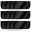 Face Shield Replacement Lens Compatible with Hobart 770580(12 Pack, Dark)