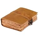 FaceLock-Vintage leather Journal in 3 Sizes (Mango, FaceLock-Mango-A4)