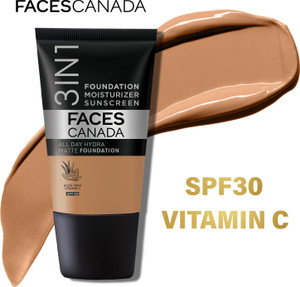 faces canada all day hydra matte  3 in 1 moisturizer  spf 30  waterproof foundation
