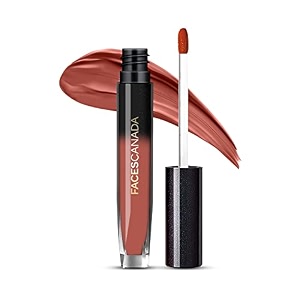 faces canada comfy silk liquid lipstick - soulful brown 01 3ml  satin matte hd finish  luxe comfort  longlasting  no dryness  smooth texture  mulberry oil amp shea butter for plump hydrated lips