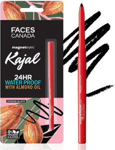 faces canada magneteyes kajal  24hr long stay  fade proof  smudge proof  water resistant