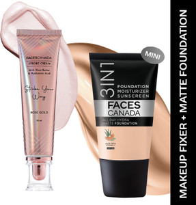 faces canada rose gold strobe cream 30ml rose ivory hydra matte mini foundation 18ml