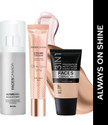 FACES CANADA Strobe Cream (18ml) + Hydra Matte Foundation (18ml) + Makeup Fixer (50ml)| Glowy Primer  - 86 ml