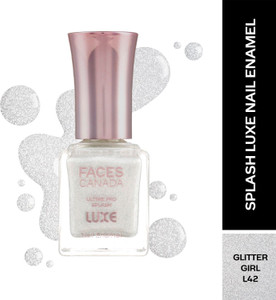 faces canada ultime pro splash luxe nail enamel  glossy finish  quick drying glitter girl l42