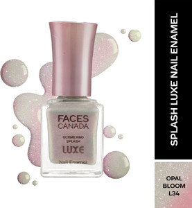 faces canada ultime pro splash luxe nail enamel  glossy finish  quick drying opal bloom l34