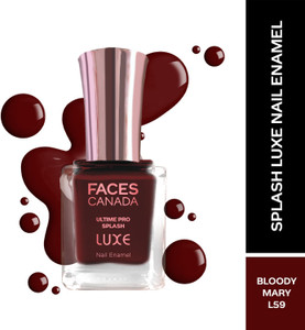 faces canada ultime pro splash luxe nail enamel  glossy finish  quick drying bloody mary l59