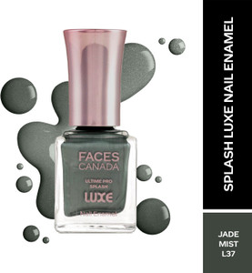 faces canada ultime pro splash luxe nail enamel  glossy finish  quick drying jade mist l37