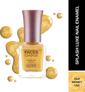 faces canada ultime pro splash luxe nail enamel  glossy finish  quick drying old money l50
