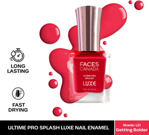 faces canada ultime pro splash luxe nail enamel  glossy finish  quick drying getting bolder l21
