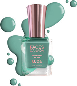 faces canada ultime pro splash luxe nail enamel  glossy finish  quick drying seafoam l28