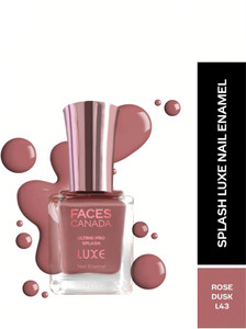 faces canada ultime pro splash luxe nail enamel  glossy finish  quick drying rose dusk l43