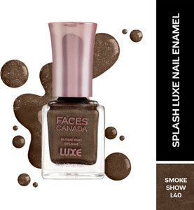 faces canada ultime pro splash luxe nail enamel  glossy finish  quick drying smokeshow l40
