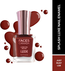 faces canada ultime pro splash luxe nail enamel  glossy finish  quick drying just rust l58