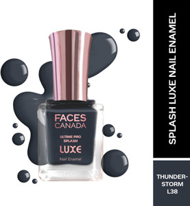 faces canada ultime pro splash luxe nail enamel  glossy finish  quick drying thunderstorm l38