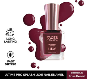 faces canada ultime pro splash luxe nail enamel  glossy finish  quick drying rose desert l26