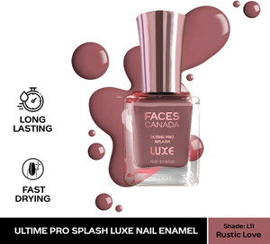 faces canada ultime pro splash luxe nail enamel  glossy finish  quick drying rustic love l11