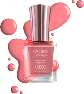 faces canada ultime pro splash luxe nail enamel  glossy finish  quick drying salmon l07