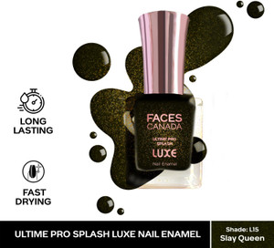 faces canada ultime pro splash luxe nail enamel  glossy finish  quick drying slay queen l15
