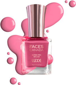 faces canada ultime pro splash luxe nail enamel  glossy finish  quick drying bubblegum l01