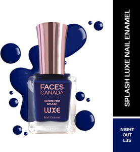 faces canada ultime pro splash luxe nail enamel  glossy finish  quick drying night out l35