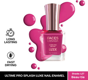 faces canada ultime pro splash luxe nail enamel  glossy finish  quick drying beau-tie l27