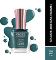FACES CANADA Ultime Pro Splash Luxe Nail Enamel | Glossy Finish | Quick Drying Teal Veil (L31)
