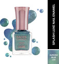 FACES CANADA Ultime Pro Splash Luxe Nail Enamel | Glossy Finish | Quick Drying Aurora Blue (L33)